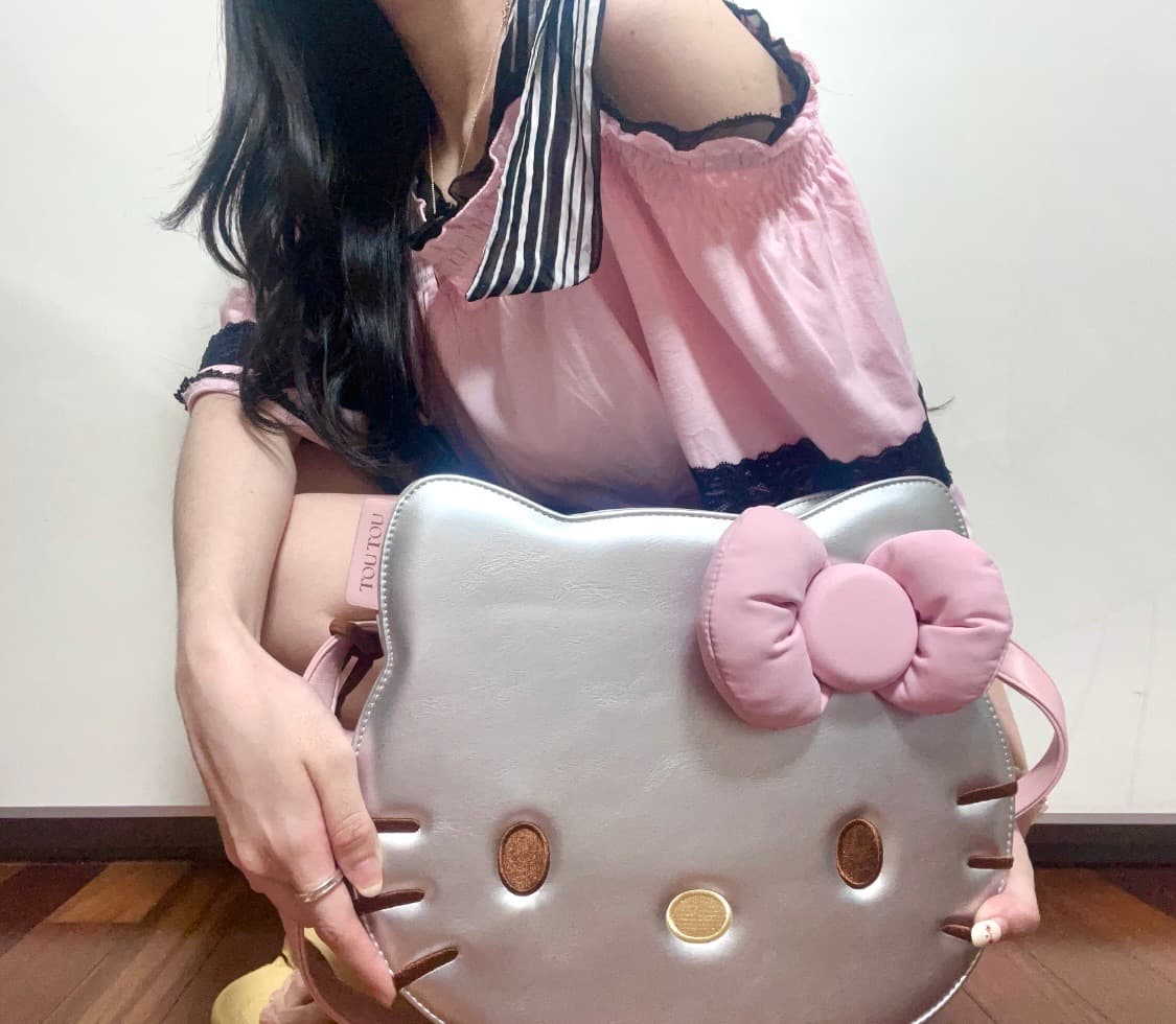 핑크믹스 왕리본탑 오네히메갸루 오프숄더로걀탑빈티지리즈리사핀터짜잔씨엑시즈팜 상품이미지3