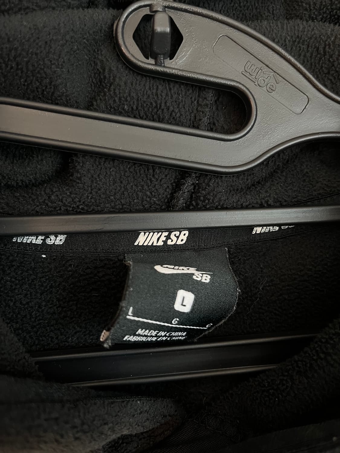 나이키 SB 블랙 후리스 후드티 [L] 상품이미지4