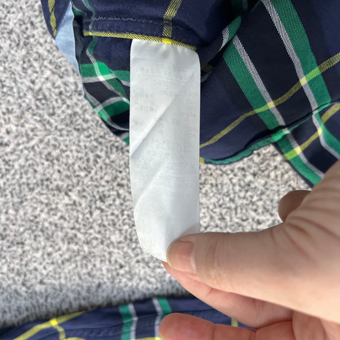 165 헤지스 키즈 체크 셔츠 0326M 상품이미지3