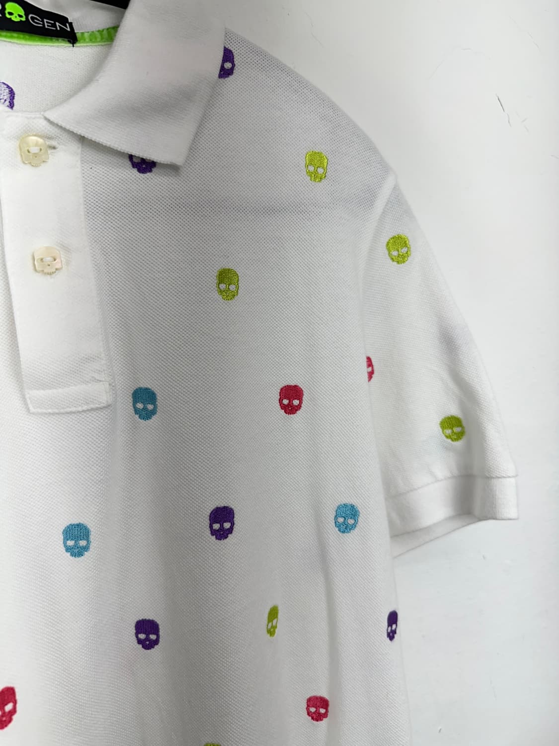 Hydrogen Skull Embroidered Polo Shirt  상품이미지4