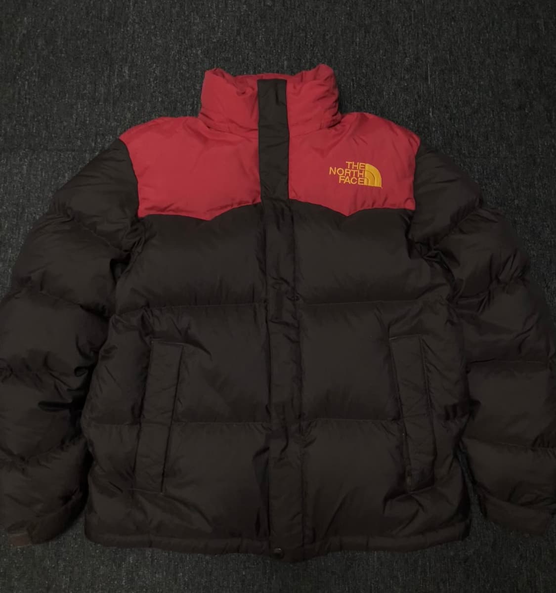 노스페이스 눕시 브라운레드 패딩 상품이미지2