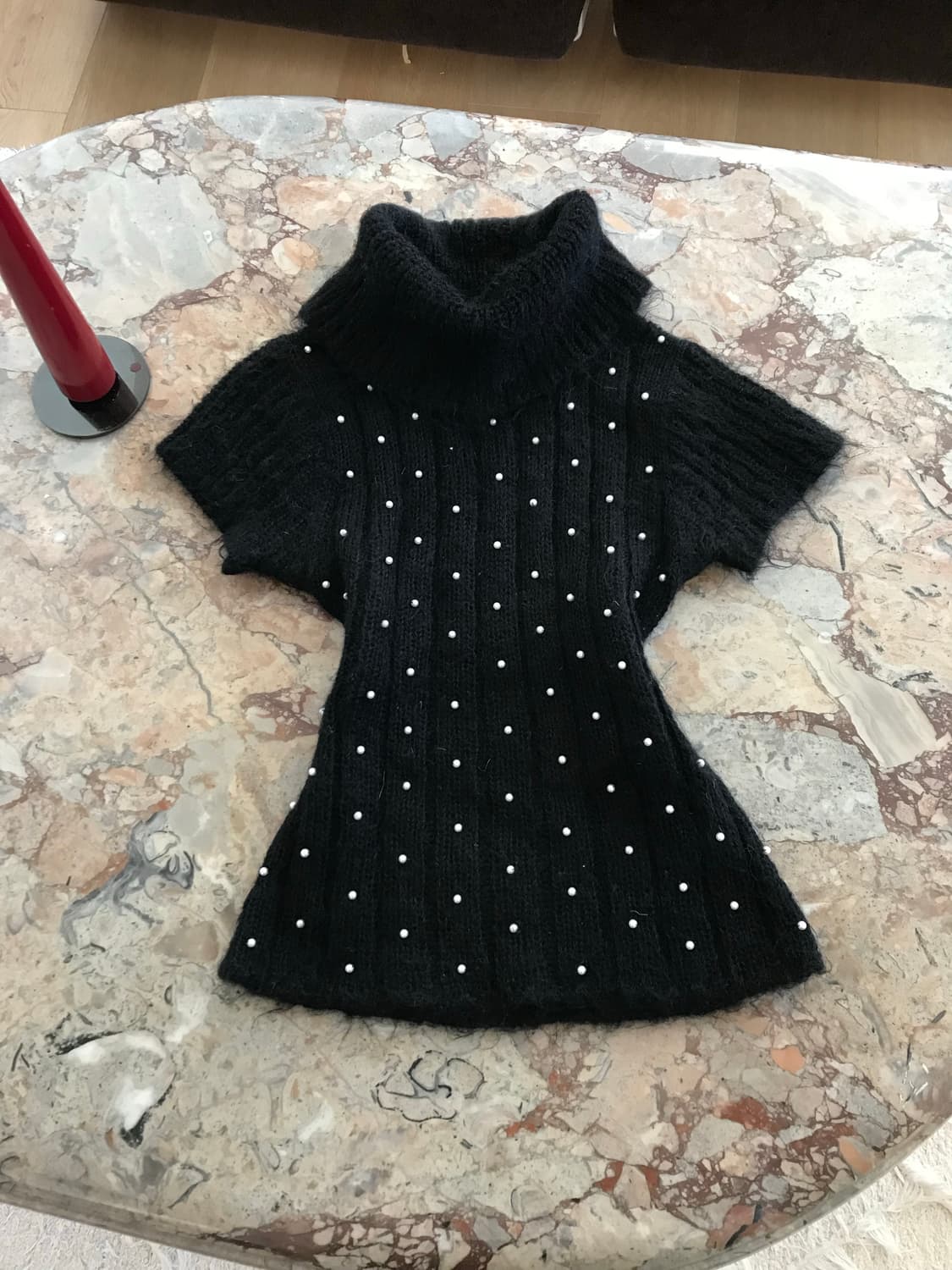 wool beaded half knit 상품이미지7