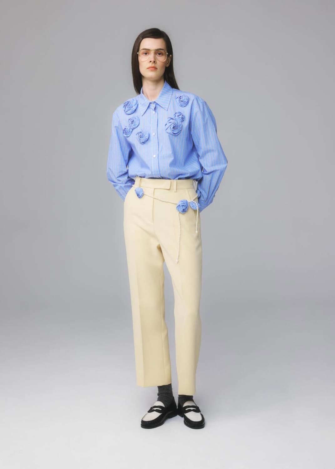 문선  Crape Boots Cut Slacks 상품이미지3