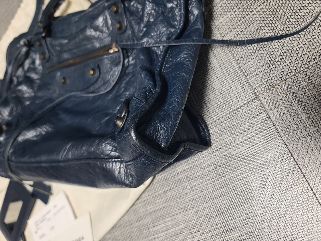 발렌시아가 모터백 미디움 숄더백 시티백 네이비 상품이미지3