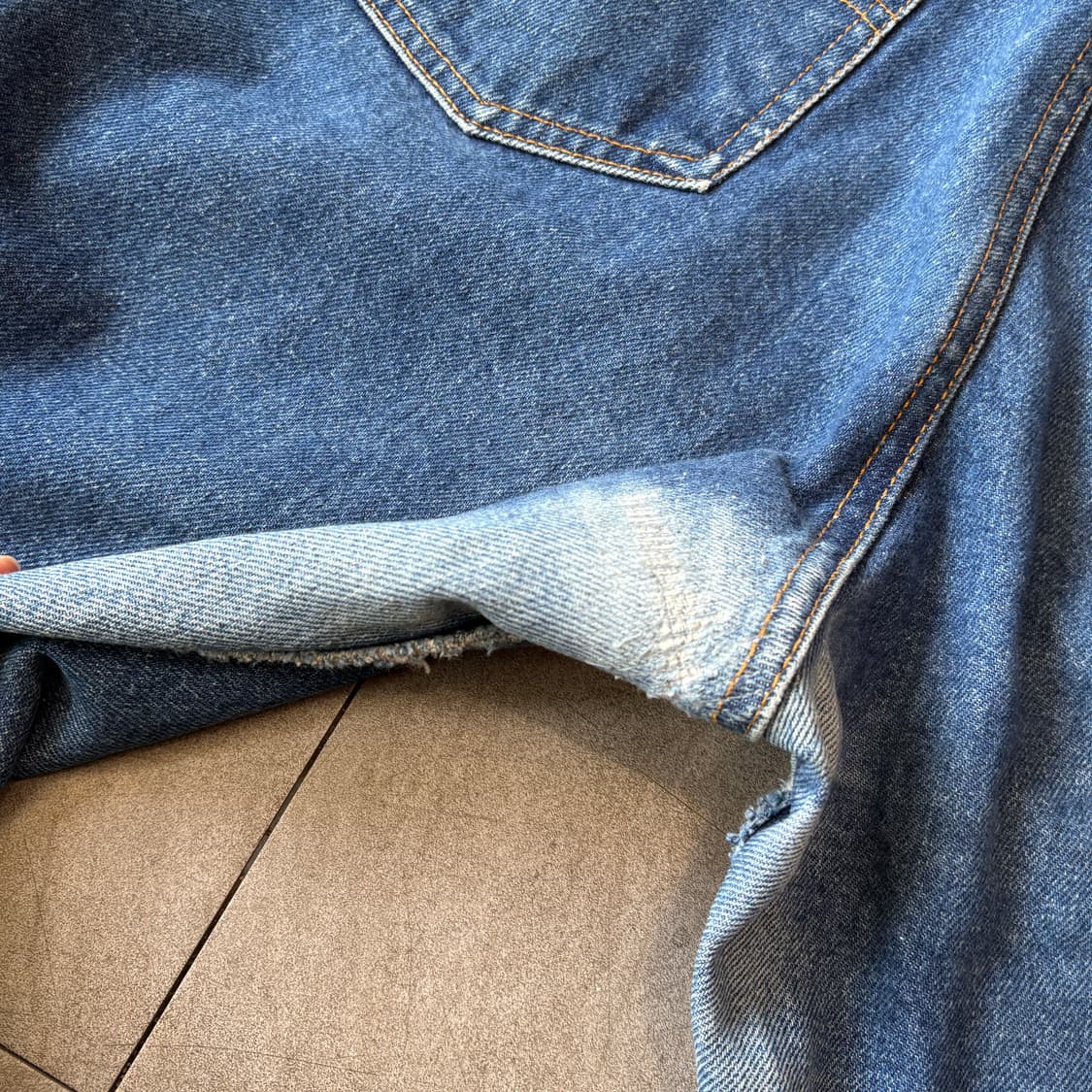 90s Levis 509 orange tap denim pants  상품이미지7