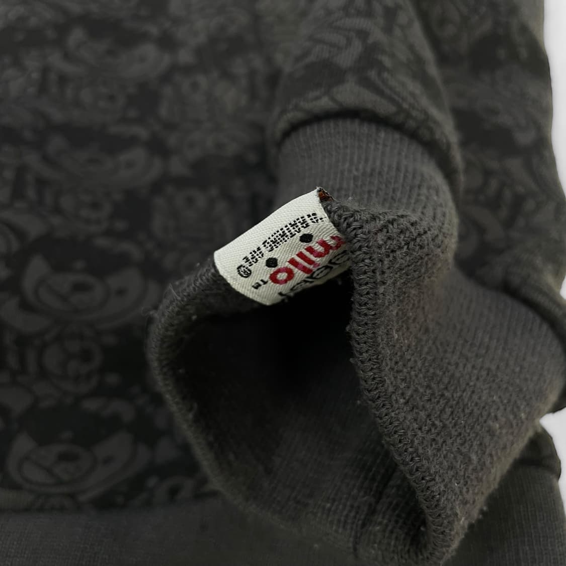 베이비마일로 애니멀 패턴 후드집업 그레이 블랙 상품이미지6