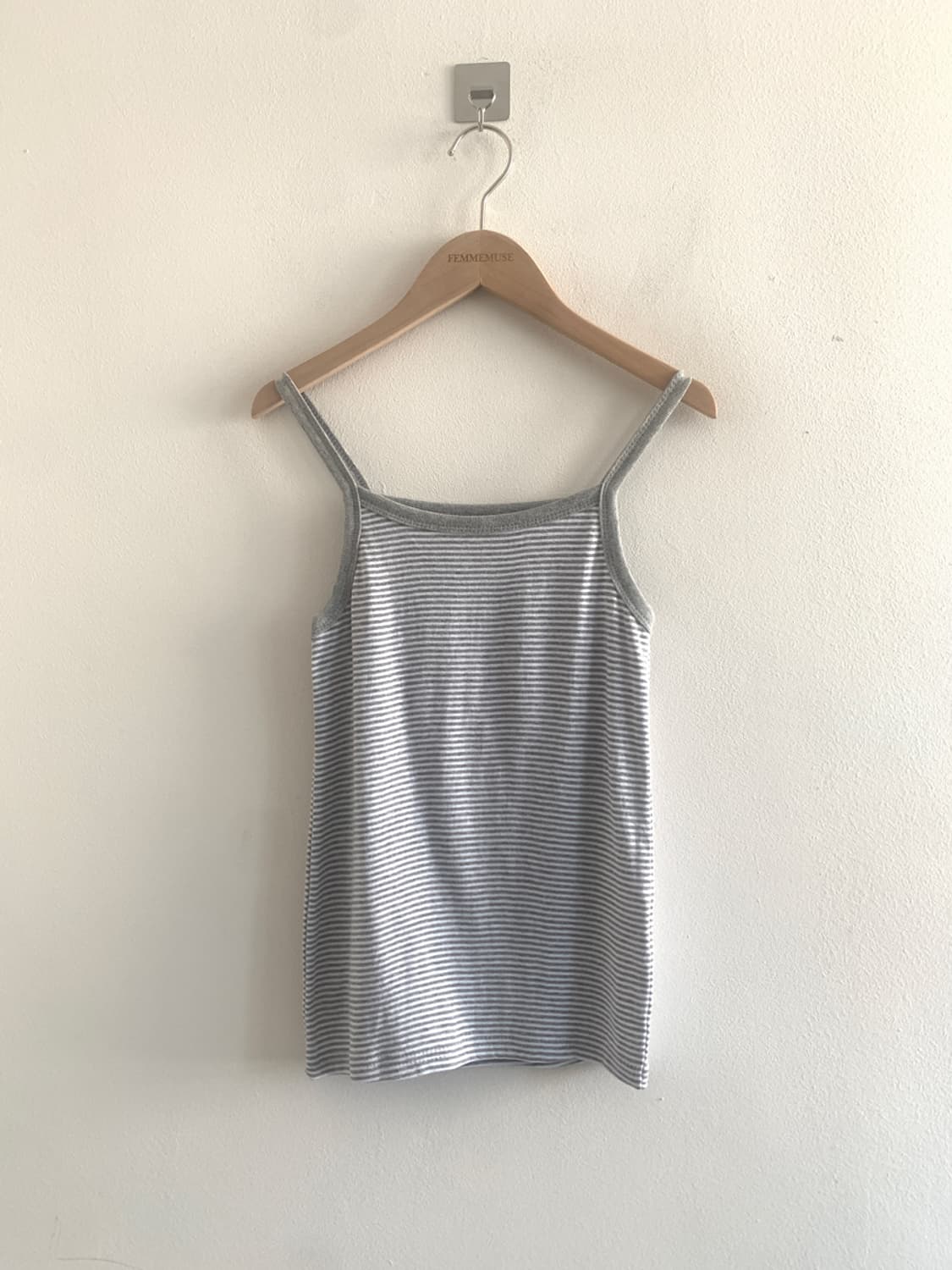 Stripe sleeveless top(grey) 상품이미지1