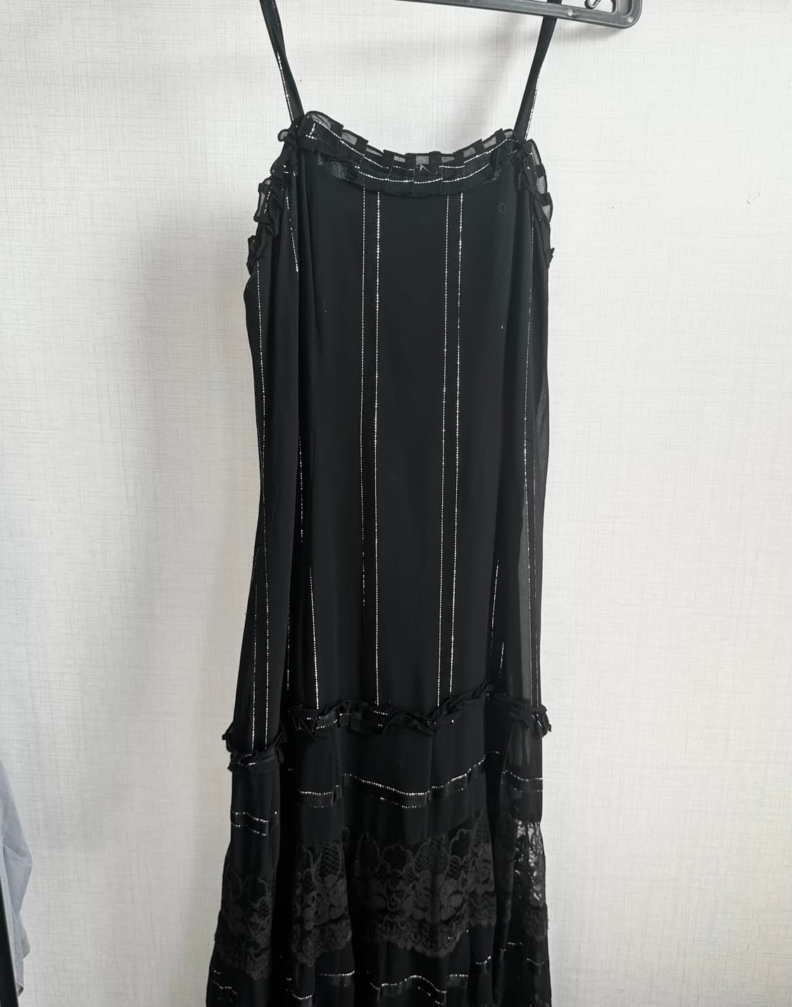 Y2k 펑크 고딕 페어리 오리엔탈 슬리브리스 블랙 드레스 상품이미지2