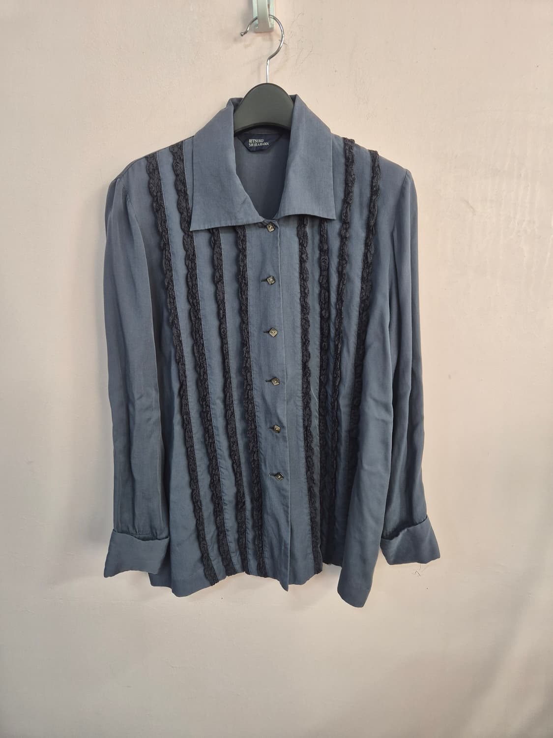 RITSUKO SHIRAHAMA 셔츠 블루 레이스 상품이미지2