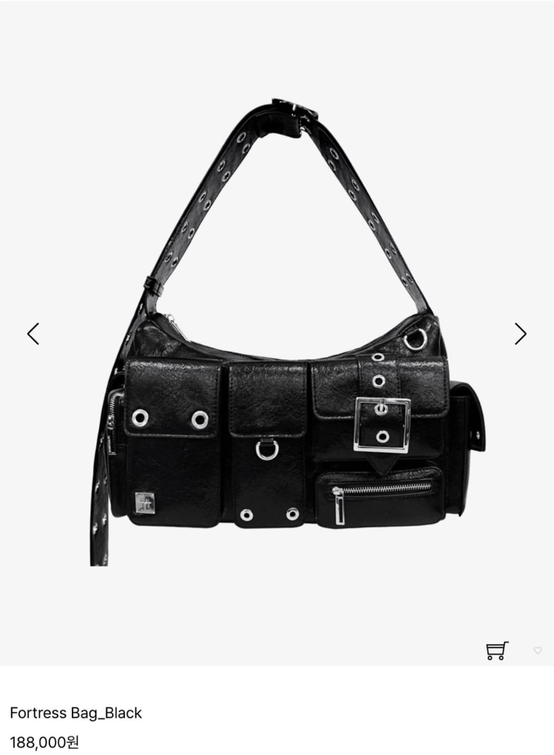 [BLACKPURPLE] Fortress Bag_Black 블랙퍼플 가방 상품이미지1