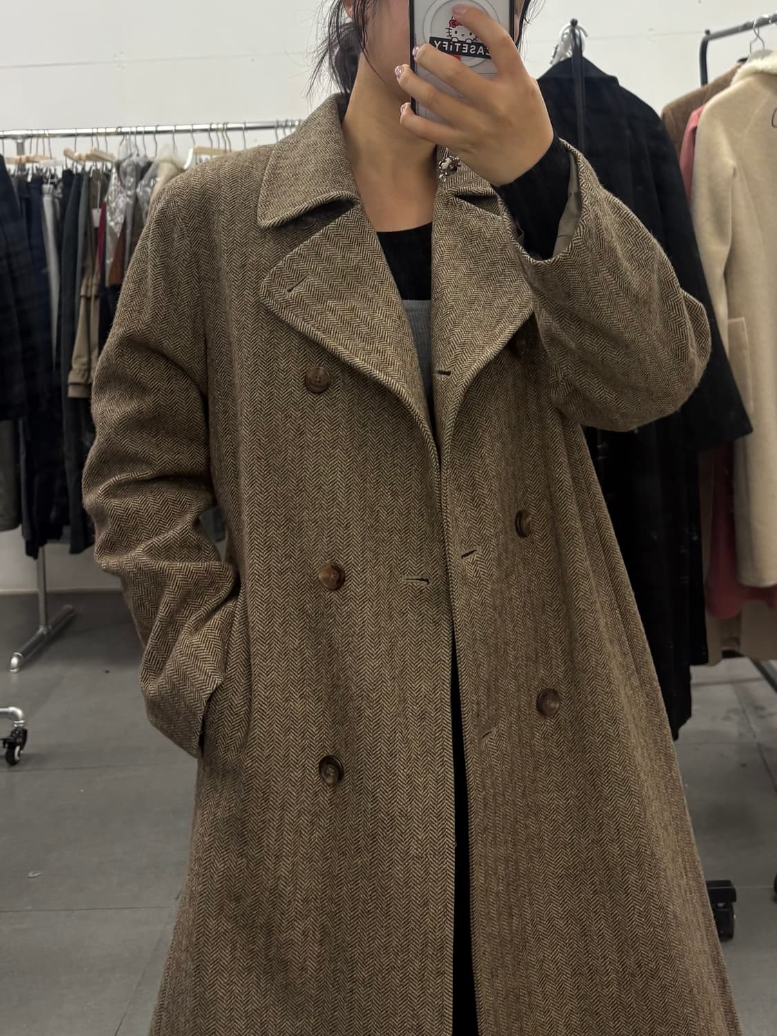 헤링본 울코트 상품이미지1