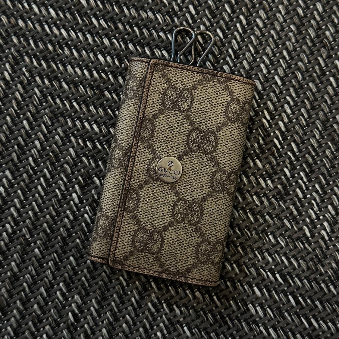 정품) Gucci 구찌 캔버스 링 키케이스 상품이미지1