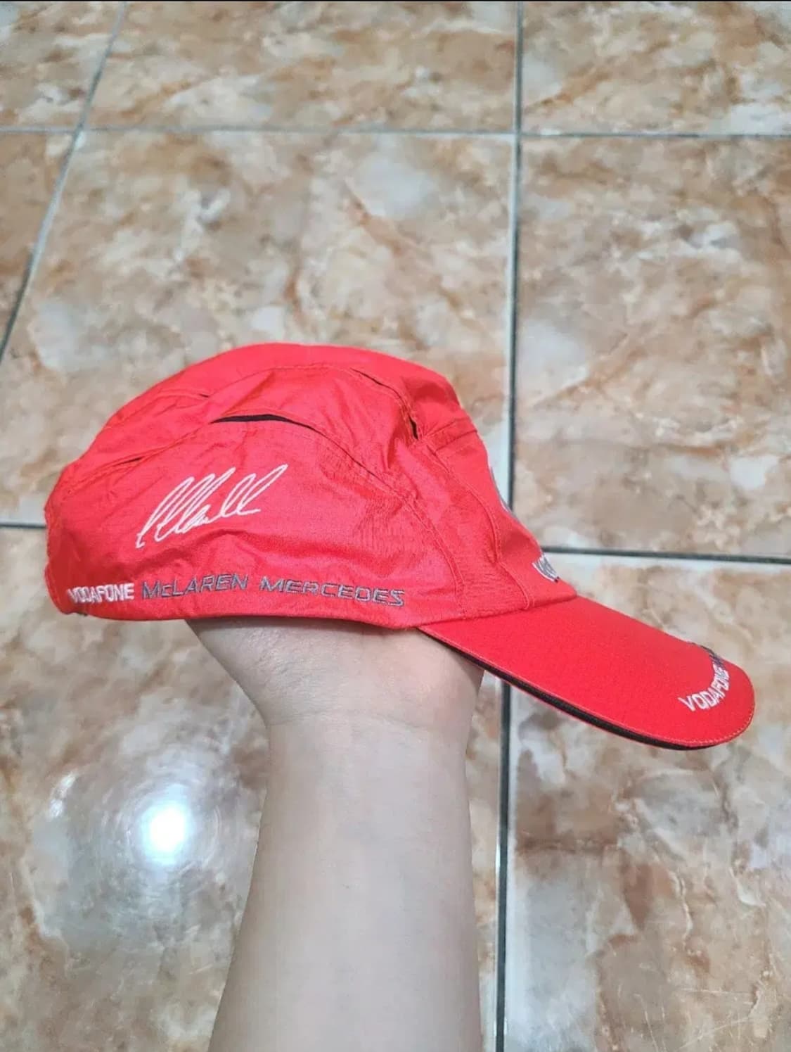 보다폰 맥라렌 메르세데스 F1 레이싱 볼캡 레드 상품이미지3