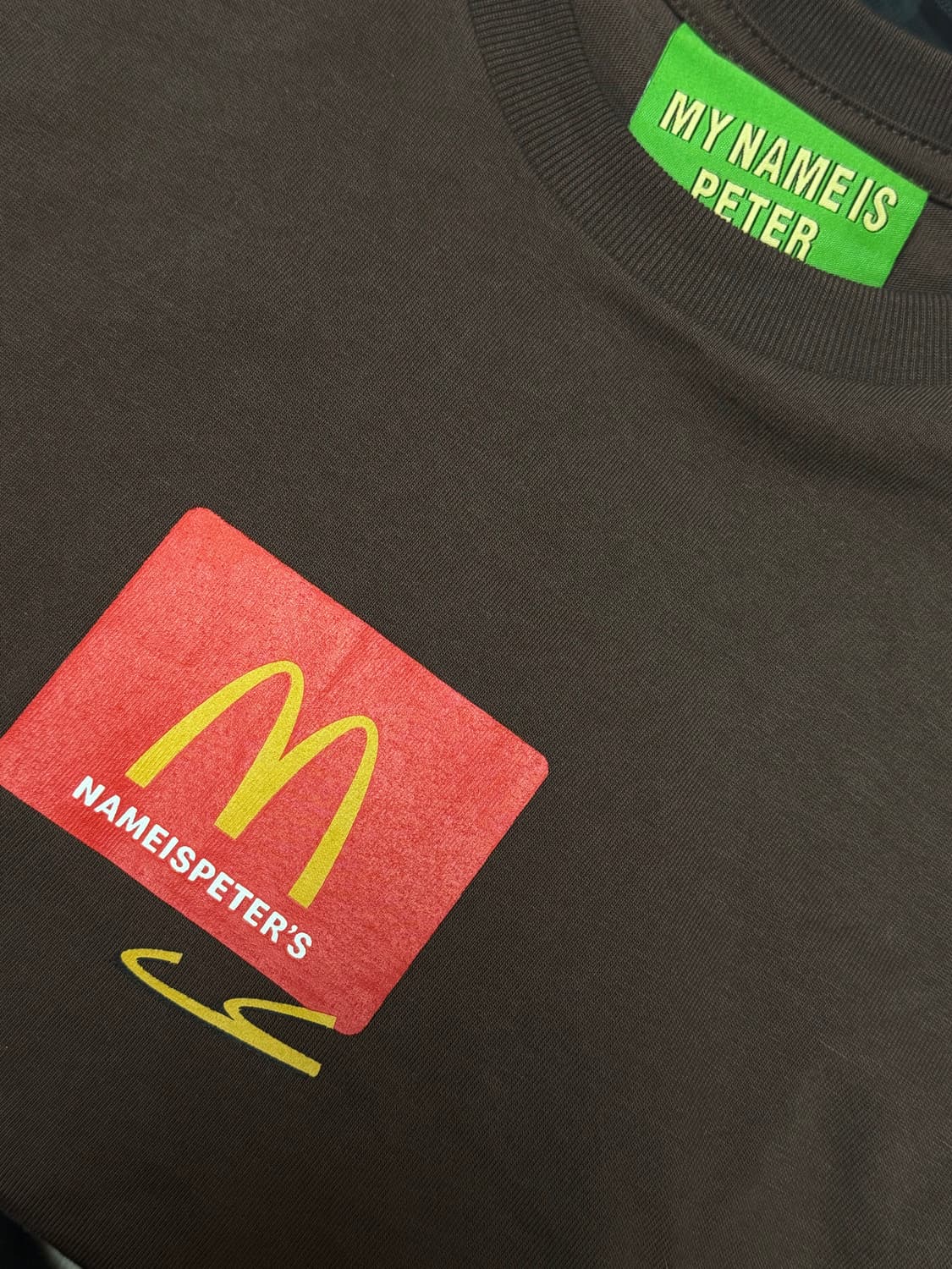 마이네임이즈피터 맥도날드 티셔츠 판매 합니다! 상품이미지1
