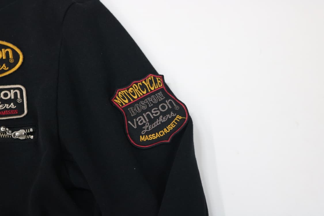 VANSON 밴슨 빈티지 멀티 패치 레이싱 코튼 자켓 (L) 상품이미지7