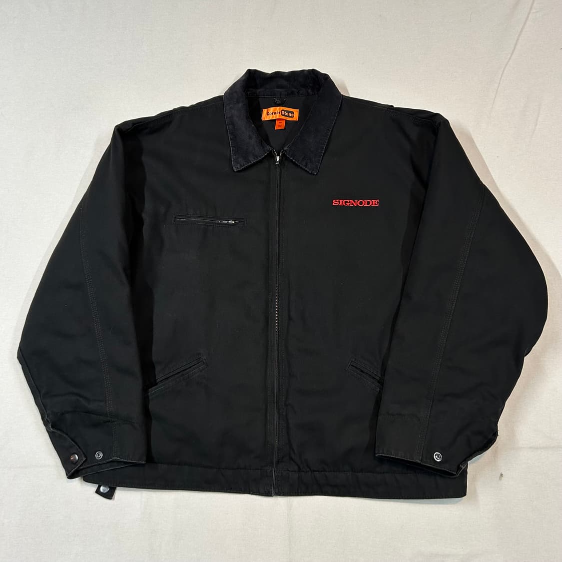 4XL) Corner Stone USA 워크웨어 디트로이트 자켓 블랙 상품이미지1