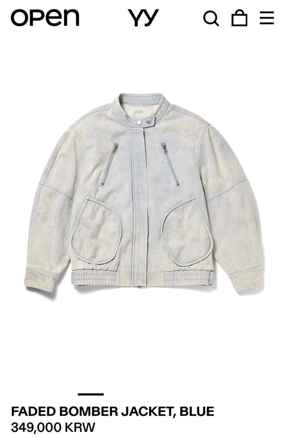 오픈와이와이 데님 봄버 자켓 상품이미지1