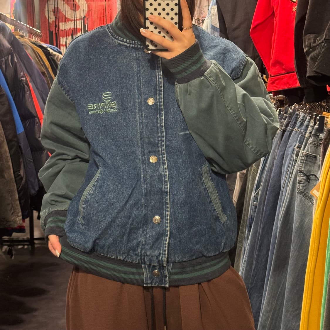 [IM] 데님 바시티자켓 상품이미지3
