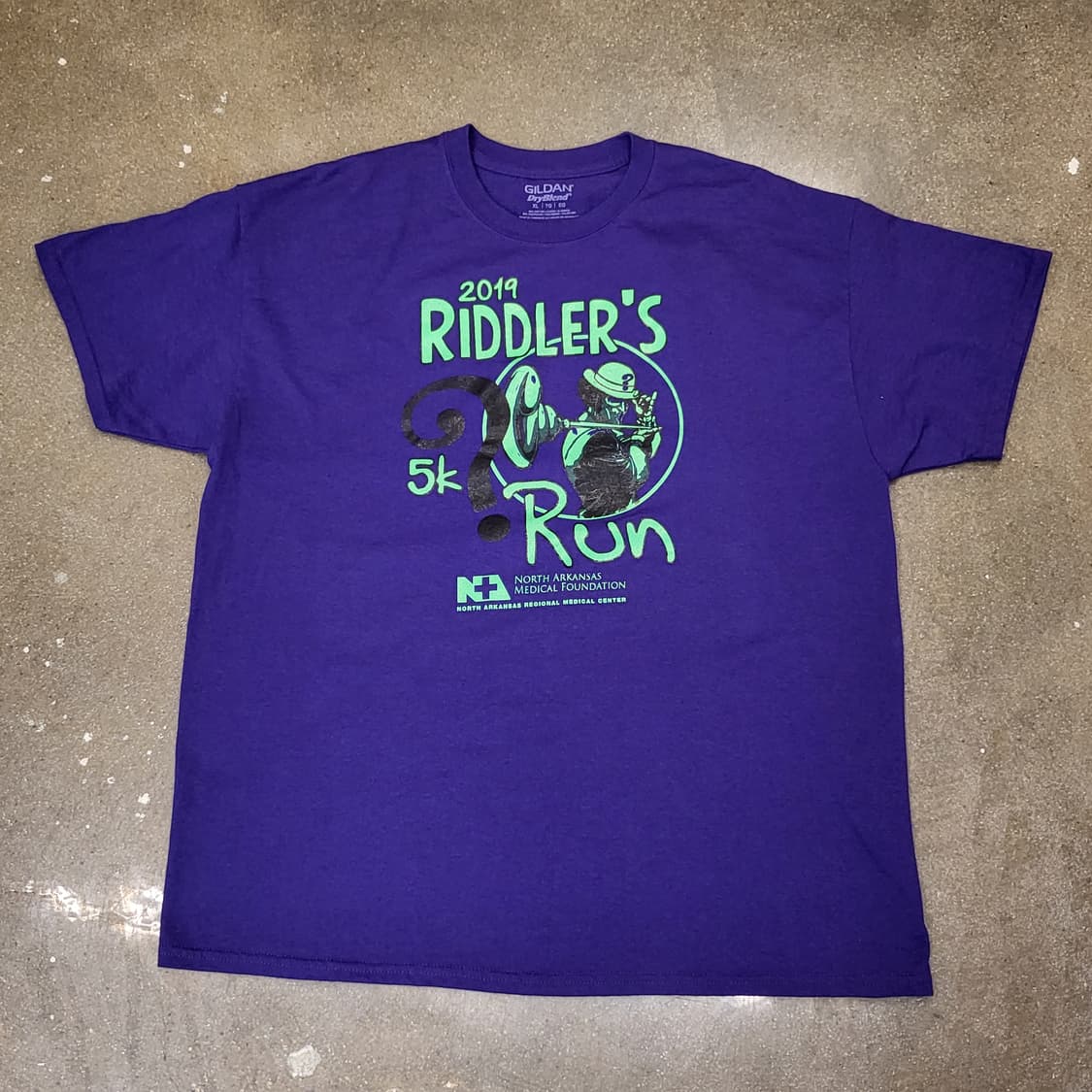 GILDAN Riddler's 5k 런 티셔츠 퍼플 상품이미지1