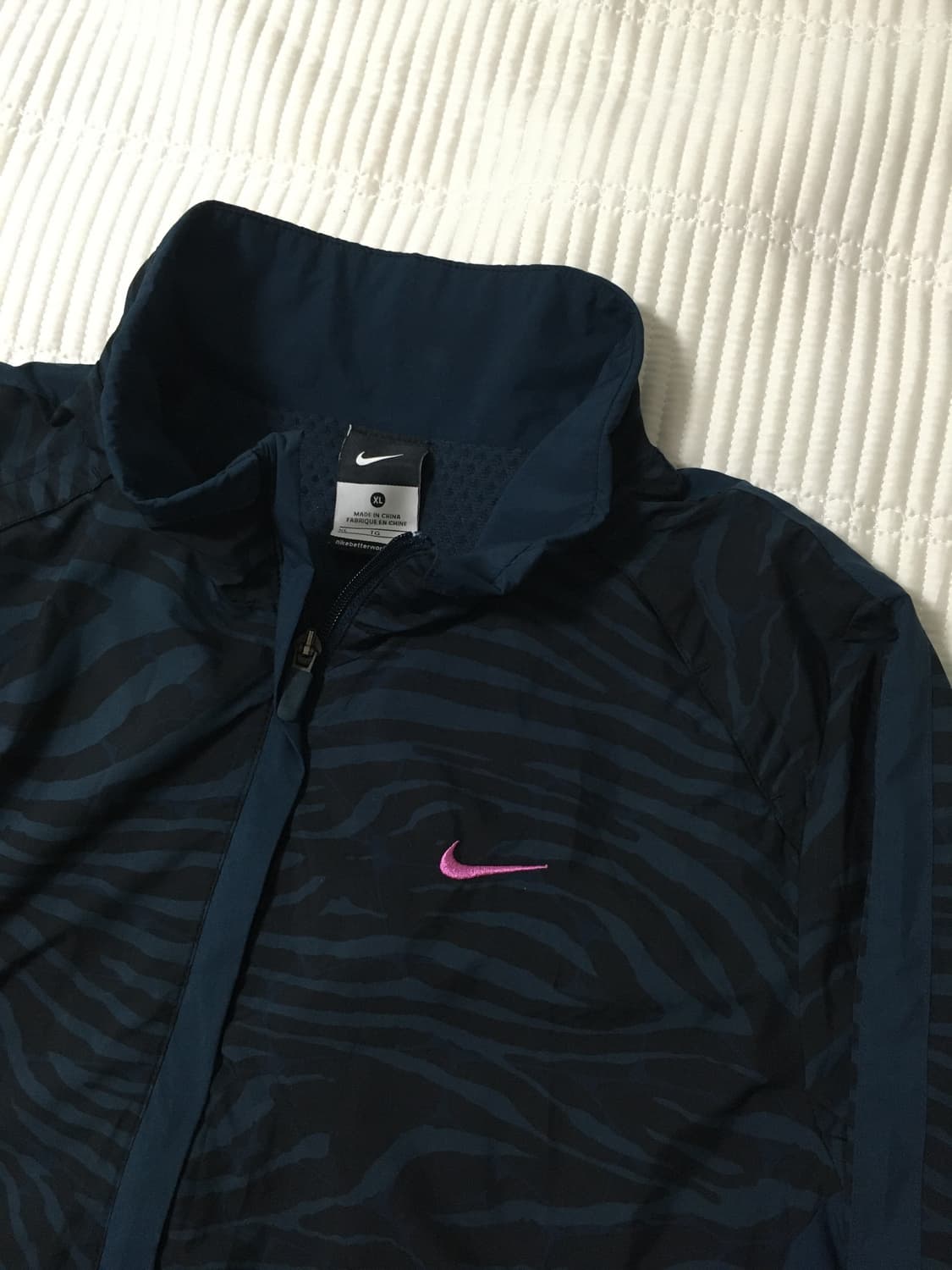 (95) 나이키 희귀 청록 패턴 져지 바람막이 웜업 상품이미지2