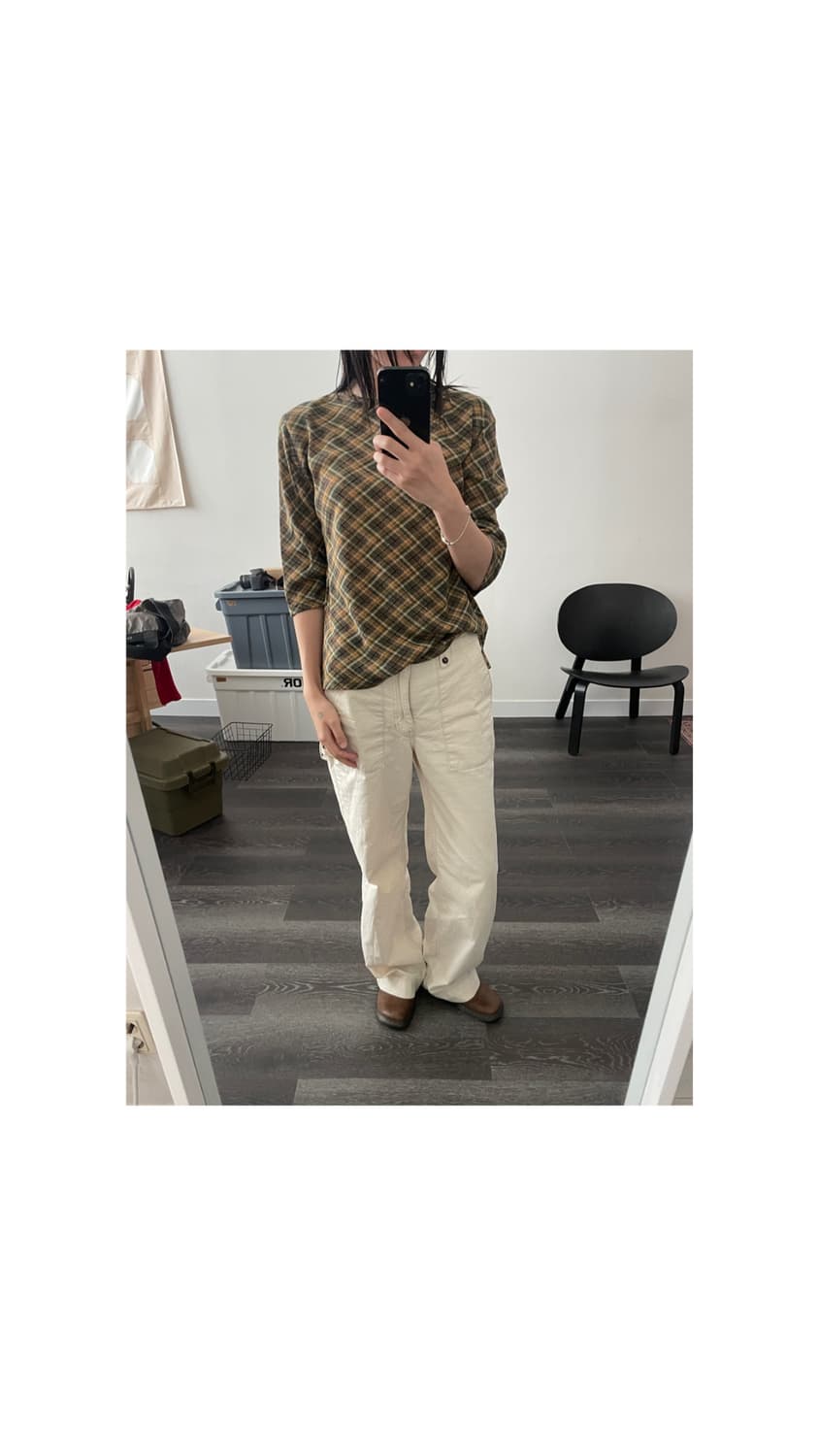 Givy Check Top 상품이미지2