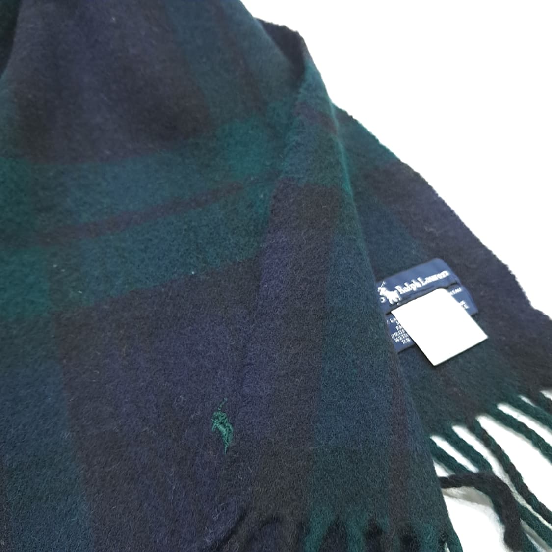 MX194 폴로 랄프로렌 클래식 블랙워치 램스울 목도리 머플러 상품이미지4