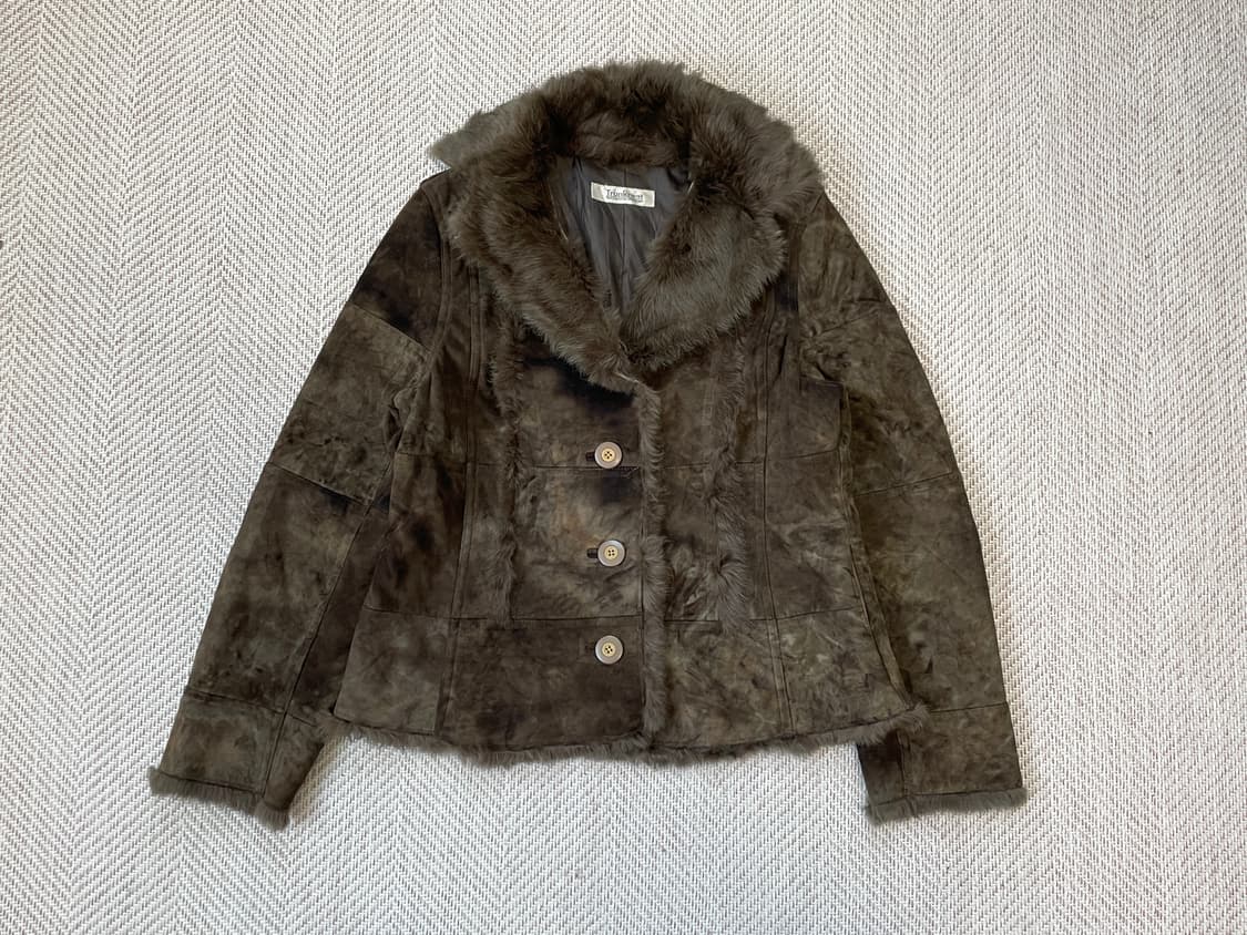 빈티지 퍼 트리밍 시어링 자켓 J03851 상품이미지1