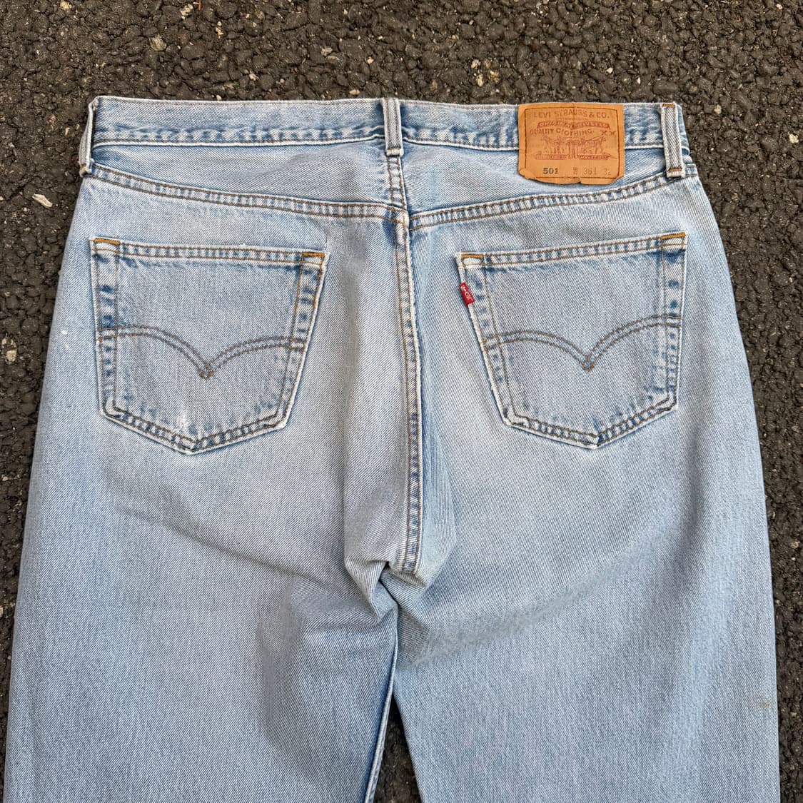 90s USA 빈티지 리바이스 501 연청 상품이미지8