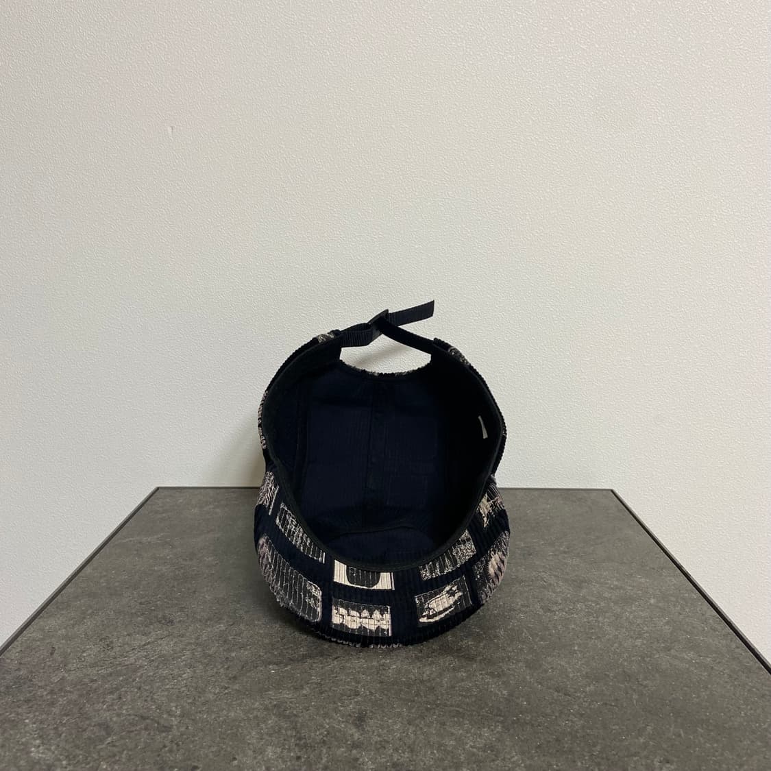 슈프림 캠프캡 모자 박스로고 위어도 데이브 코듀로이 블랙 상품이미지5