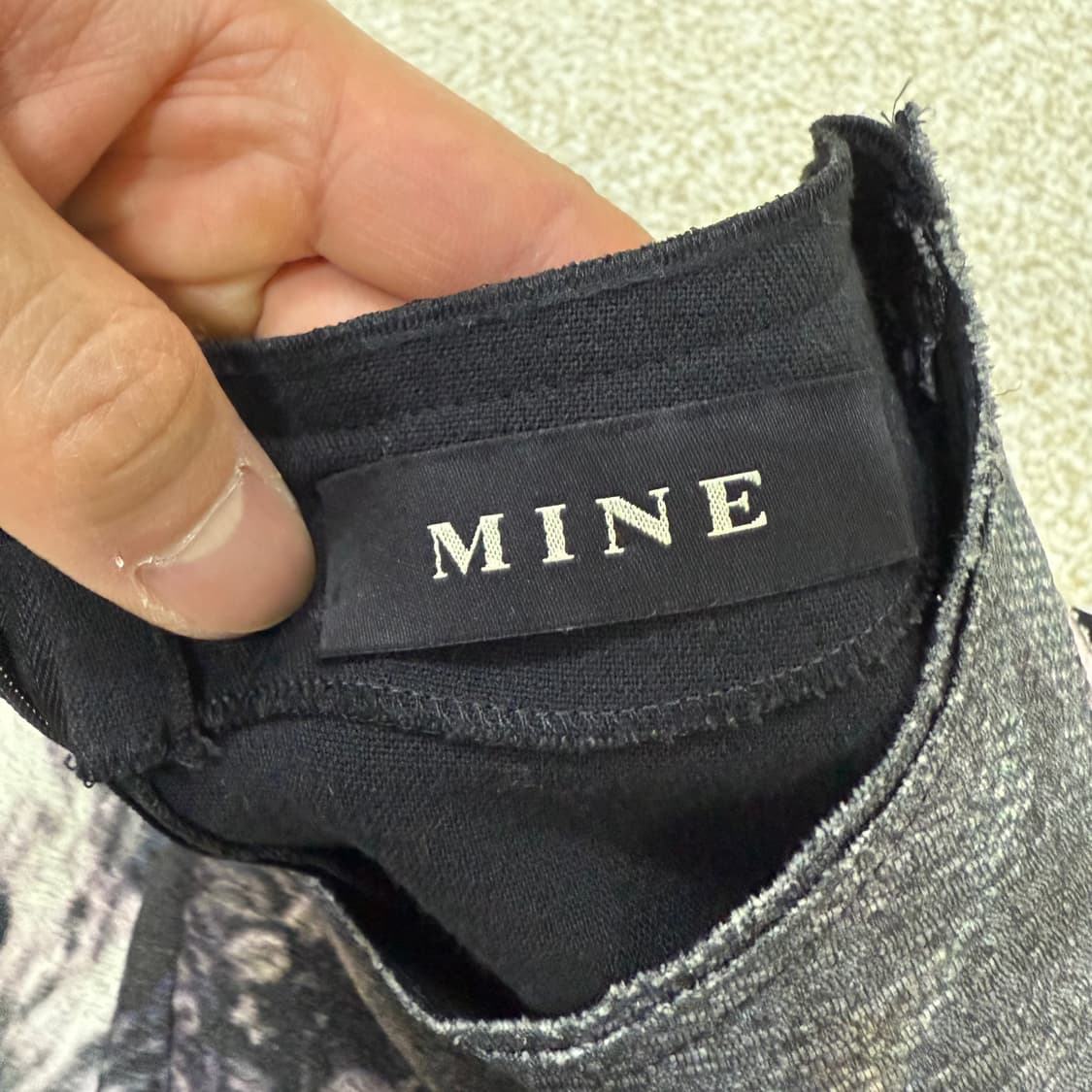 [88] 마인 MINE 마블패턴 울 원피스 1226T1 상품이미지3