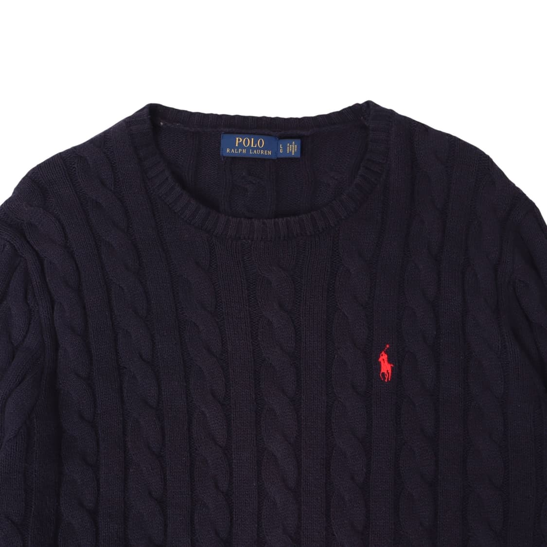 폴로 랄프로렌 네이비 케이블 니트 스웨터 상품이미지2
