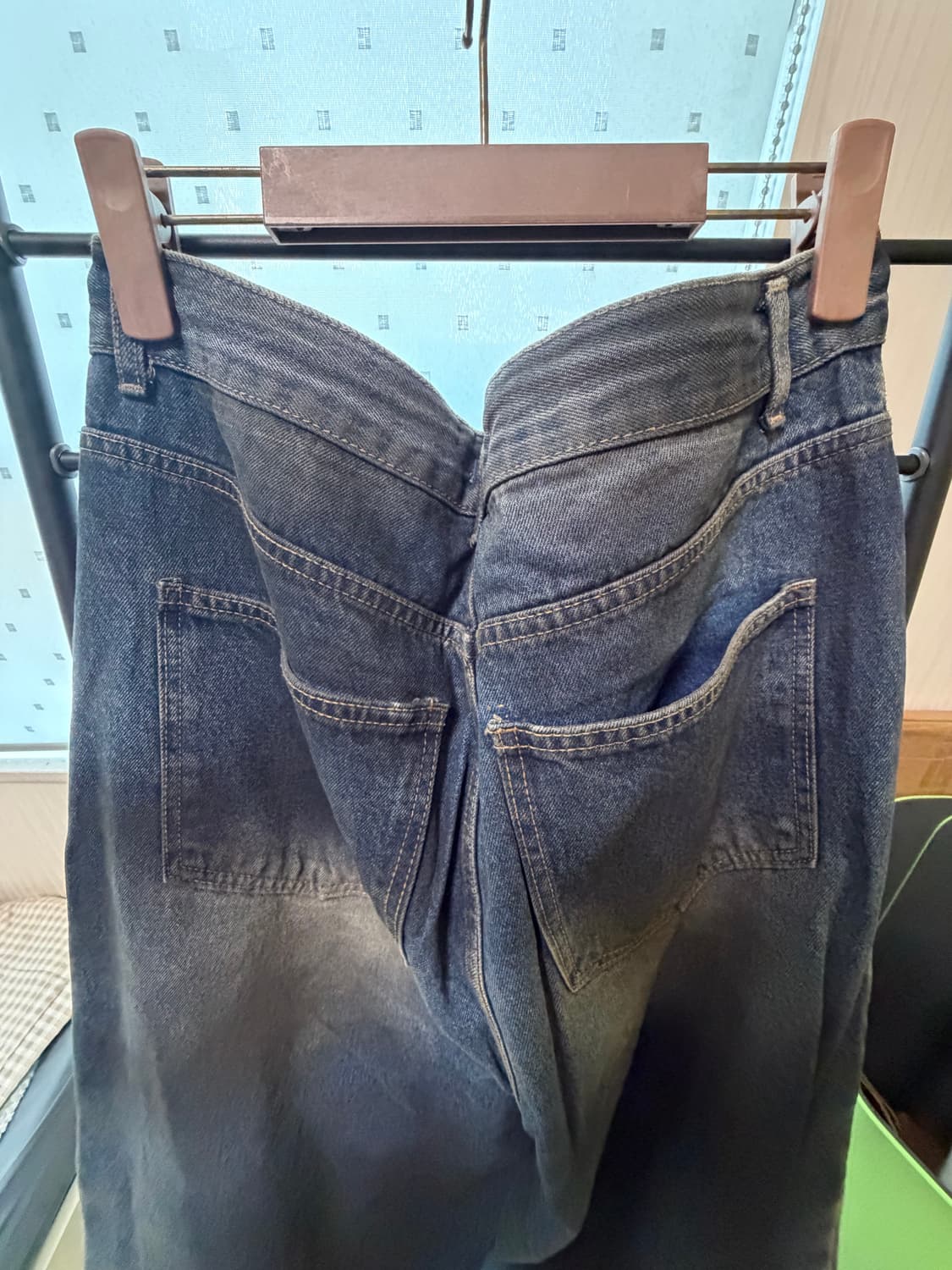 더티오일 데님 와이드 팬츠/35인치 상품이미지6