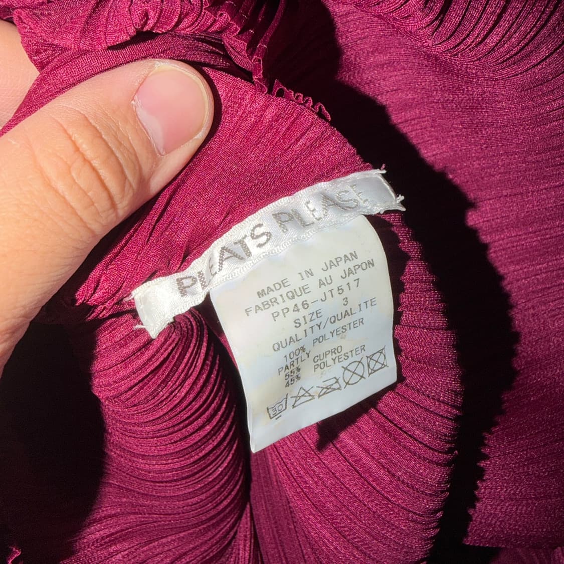 이세이미야케 플리츠플리즈 링컬 롱슬리브 (사이즈3) 상품이미지6