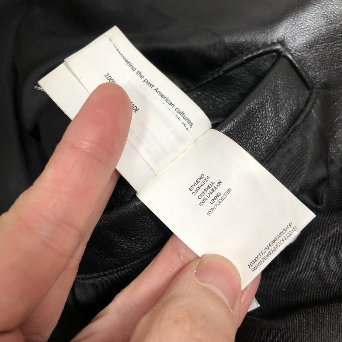 (XL) 에이징 CCC AGING CCC 램스킨 라이더 자켓 블랙 상품이미지9