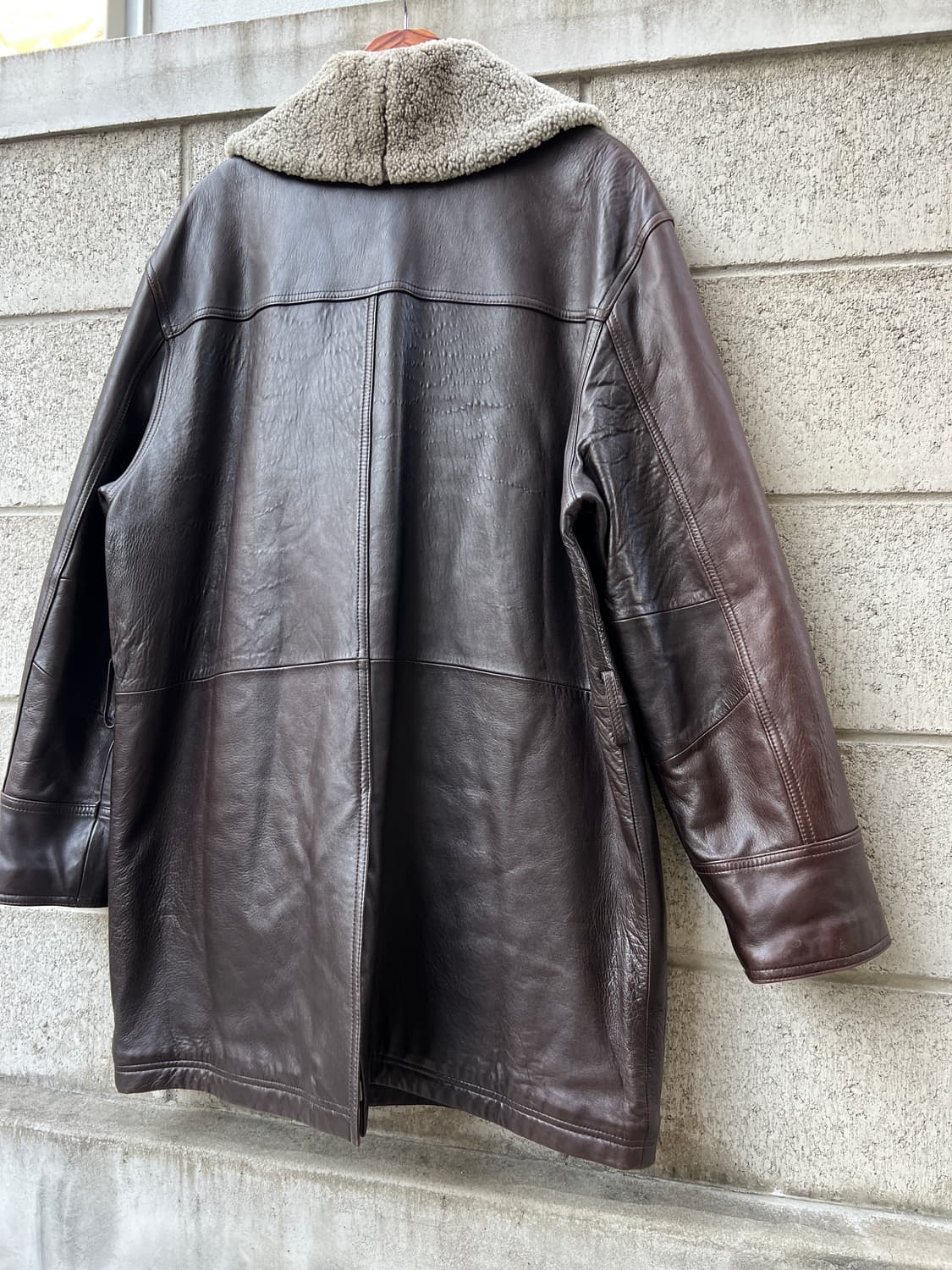 00s C.P.COMPANY SHEEPSKIN 씨피컴퍼니가죽코트자켓 상품이미지9
