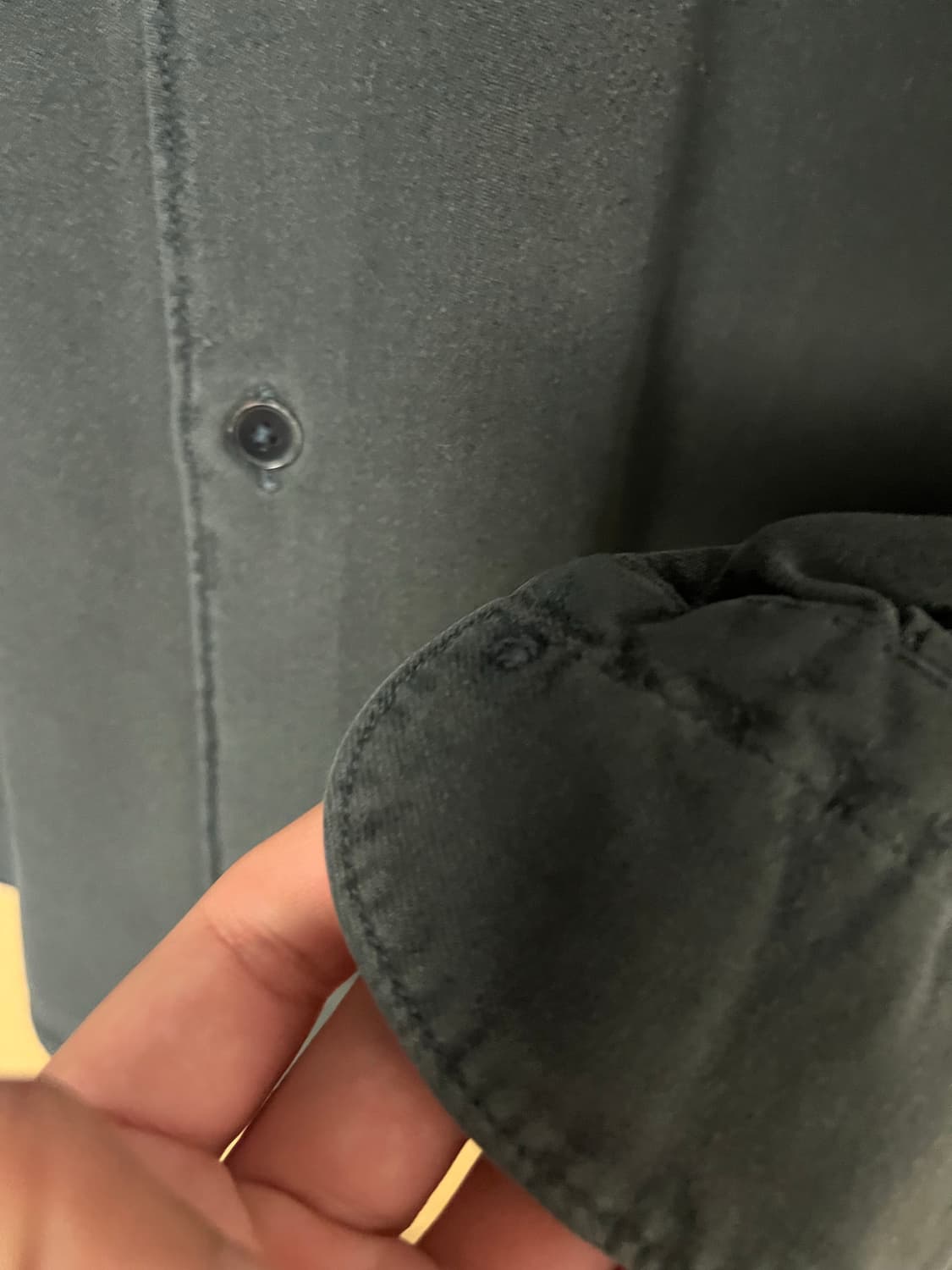 코모리 20fw 실크넬 셔츠 (2/faded navy) 상품이미지5