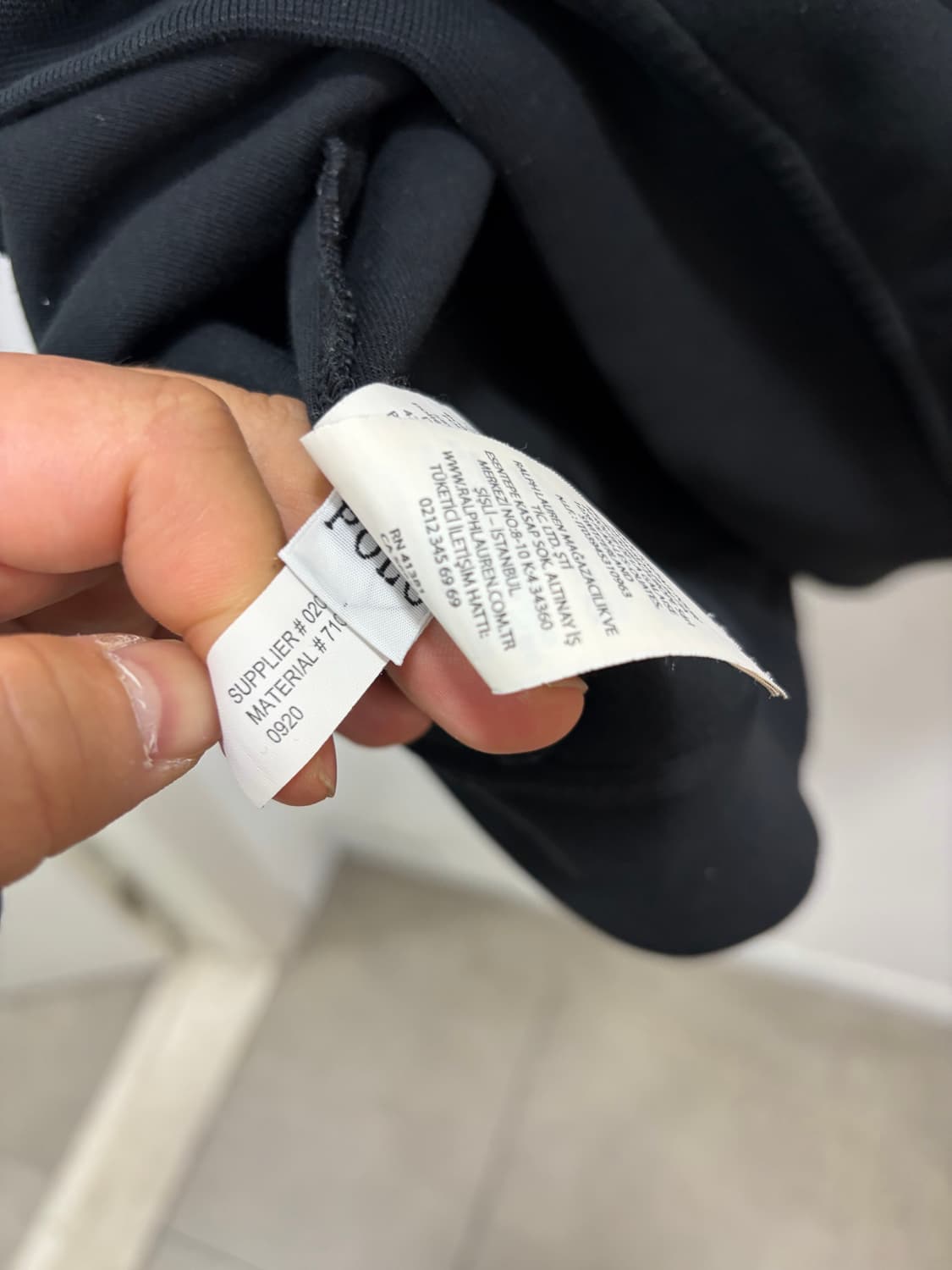 폴로 랄프로렌 져지 검정 후드집업 상품이미지10