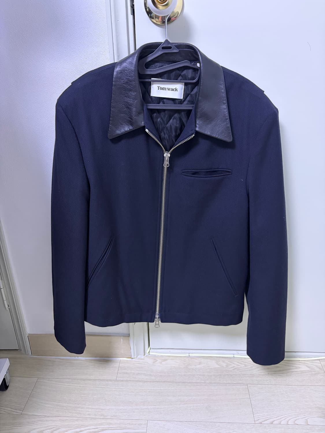 토니웩 LEATHER TRIM WOOL BLOUSON 상품이미지1