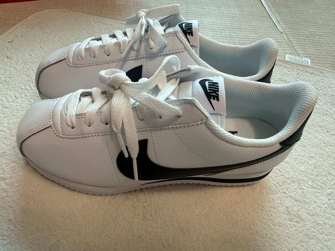 나이키 코르테즈 레더 화이트 블랙 250 상품이미지2