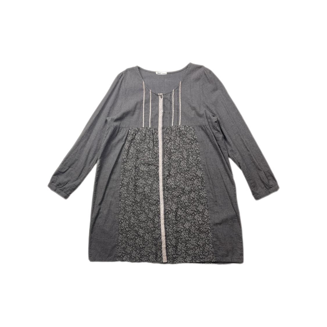 아방한 꽃 셔츠원피스 상품이미지1