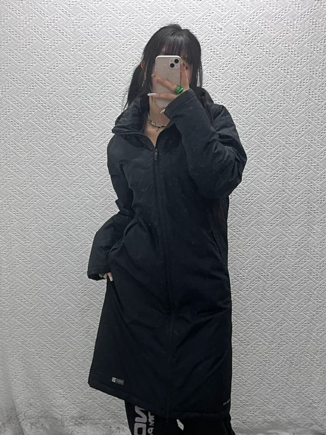 나이키 빈티지 스포티 캐주얼 후드 롱패딩 M C08038 상품이미지1