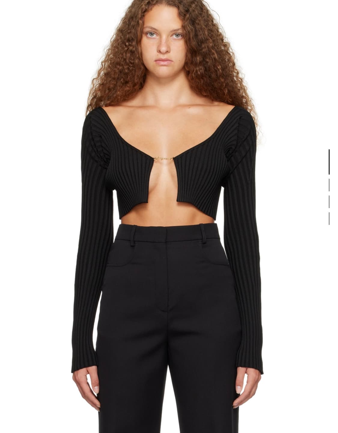 자크뮈스 르 슈슈 라 마이유 프랄루 가디건 블랙 상품이미지1