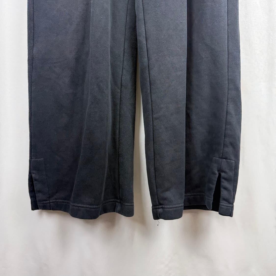 (S) 나이키 우먼스 스우시 미드라이즈 스웻 팬츠 블랙 상품이미지3