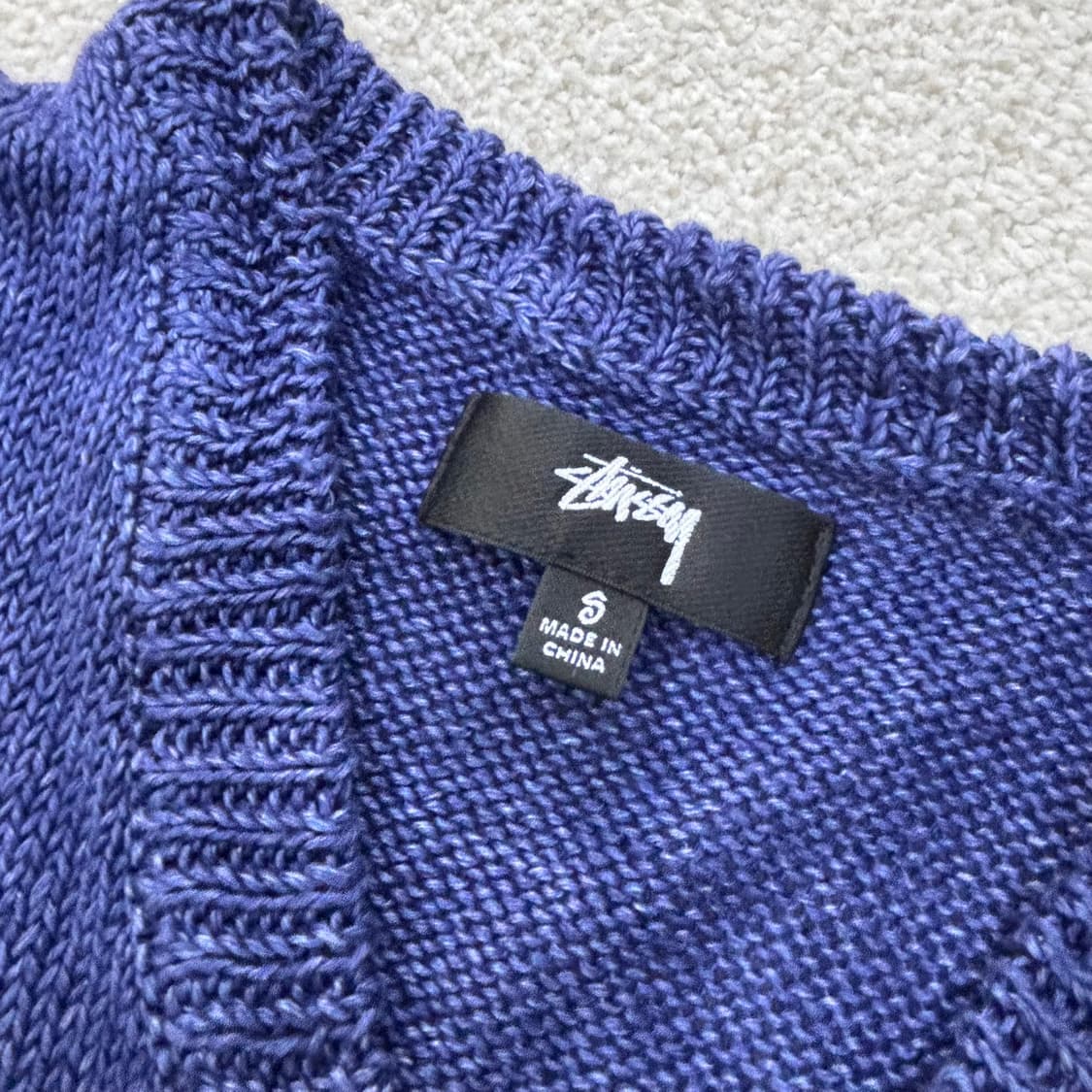 S 스투시 루즈 니트 린넨 베스트 0306E 상품이미지3