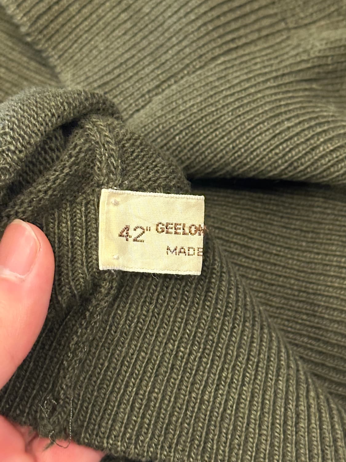 80s 버버리 x 글렌맥 스코틀랜드 질롱 램스울 브이넥 니트 L 상품이미지4