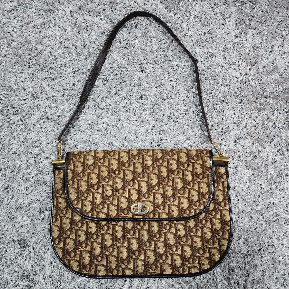크리스찬디올 자카드 빈티지 숄더백 상품이미지1