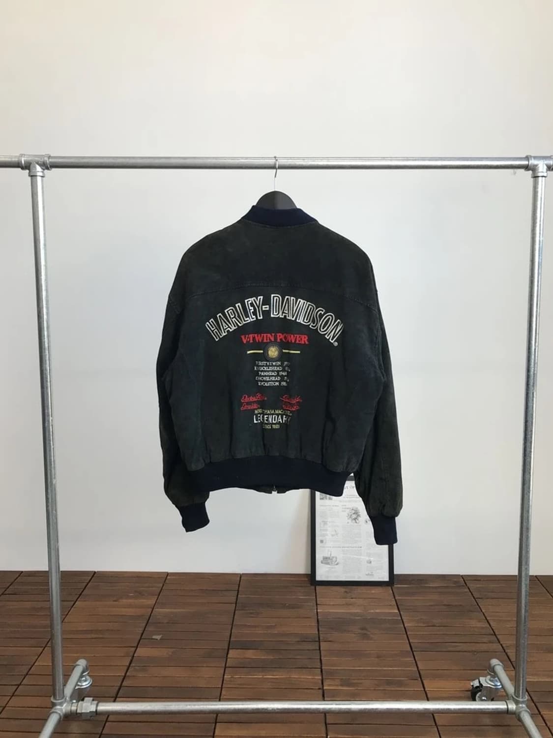 90's Harley-Davidson Suede Bomber 상품이미지2
