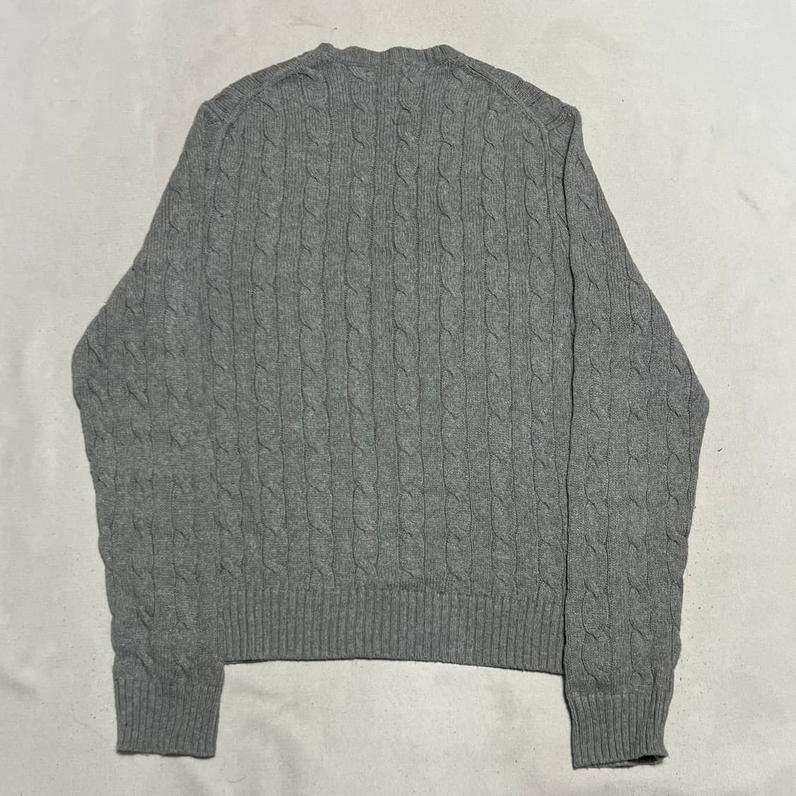 M 폴로랄프로렌 그레이 케이블 니트 상품이미지3