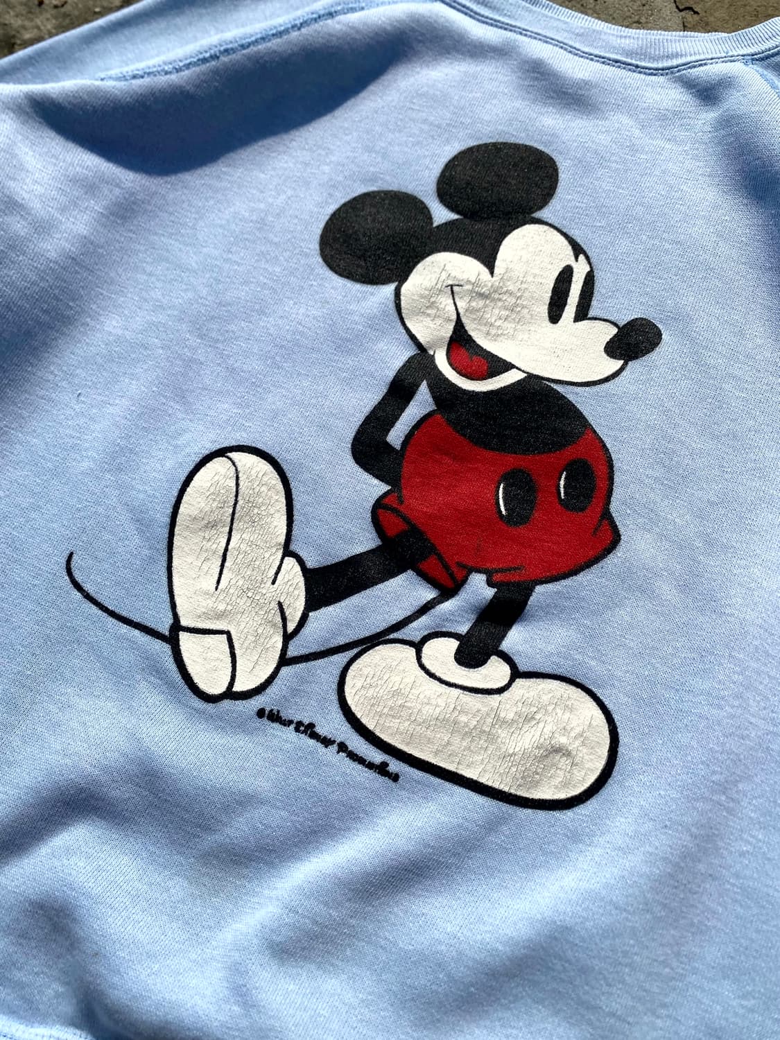 70s 월트 디즈니 오리지널 미키마우스 스웻셔츠 M 상품이미지2