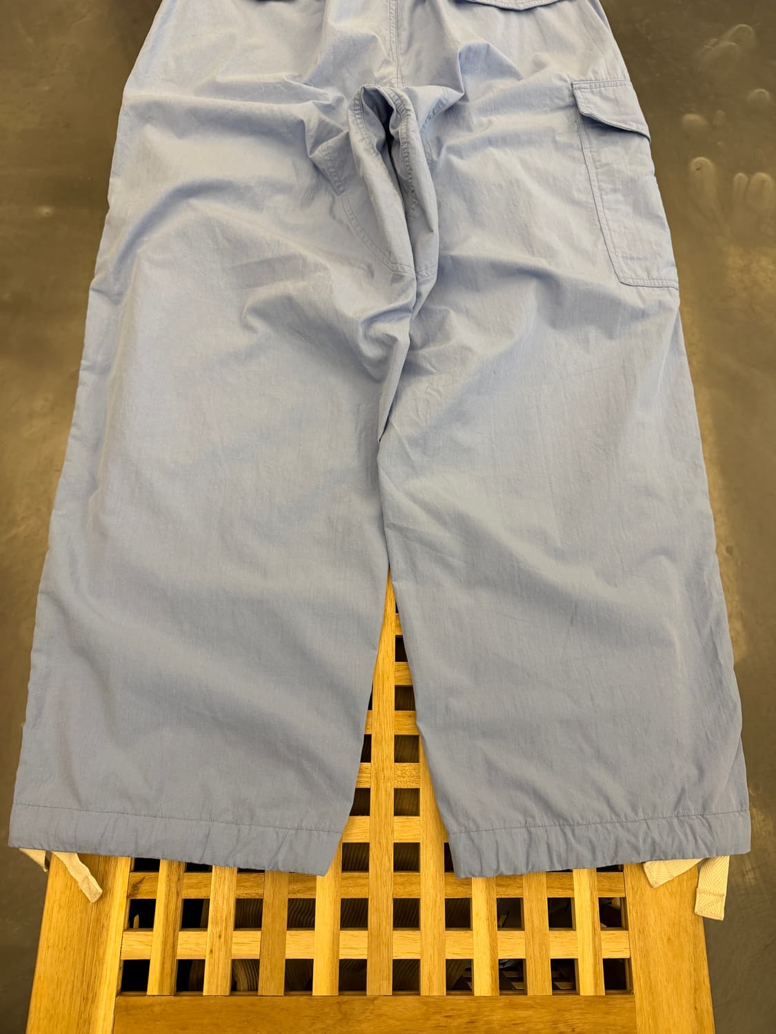nanamica Wide Cargo Pants 나나미카 스카이블루 팬츠 상품이미지8